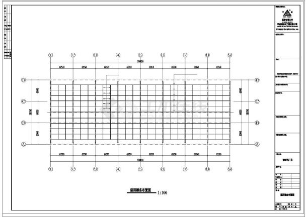厂房设计_18米X50米钢结构厂房工程CAD施工图-图一
