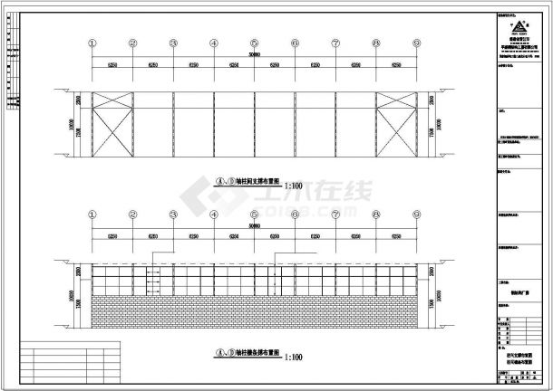 厂房设计_18米X50米钢结构厂房工程CAD施工图-图二