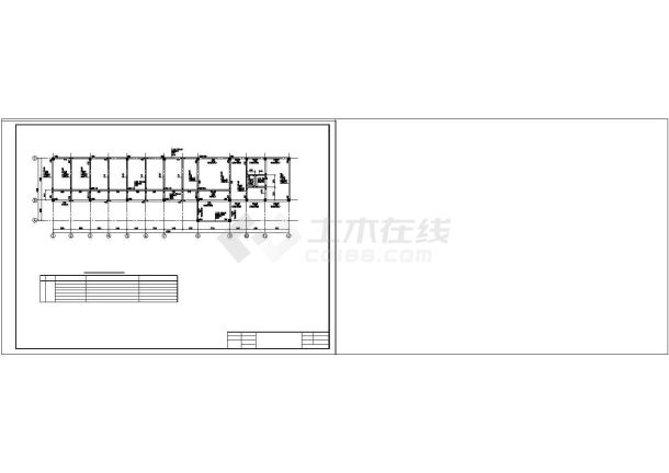 某车站综合楼结构设计cad施工图纸-图一