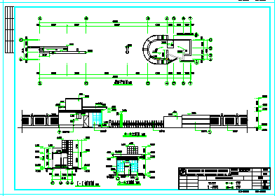 工厂大门施工及结构cad施工设计方案图_图1