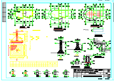 工厂大门施工及结构cad施工设计方案图-图二