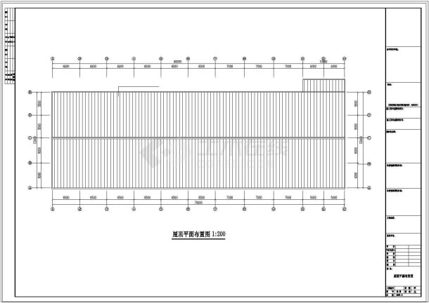 厂房设计_安徽某钢结构工程厂房CAD施工图-图一