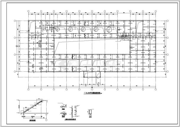 办公楼设计_某办公楼结构全套CAD施工图纸-图一