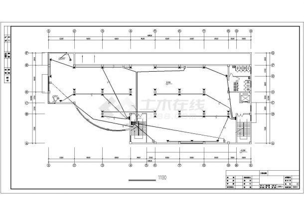 宿迁带地下室电气商场强弱电系统设计施工cad图纸，共十六张-图一