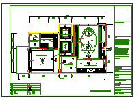 二层别墅建筑装修水电天花地面全套CAD图纸_图1