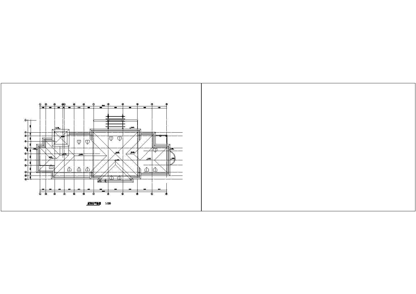 南岳小区公建会所设计全套施工cad图