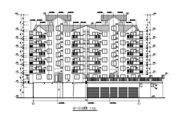 宁波二套私人商住楼建筑设计施工cad图纸（含说明）-图二