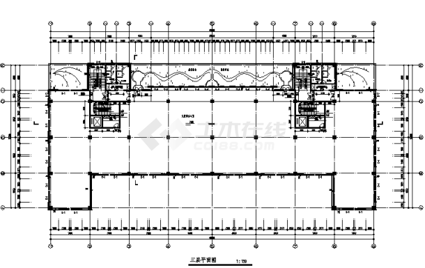 阜阳二套高层商住楼建筑设计施工cad图纸（含说明）-图二