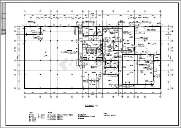 某小高层框架结构博士后公寓楼设计cad建筑方案图（标注详细）-图二