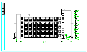 [陕西]5层现代风格市级附属医院肝病治疗中心cad建筑图