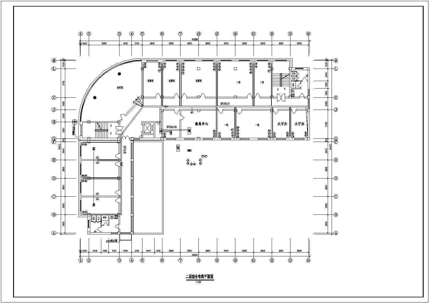 某综合楼办公建筑设计CAD图纸