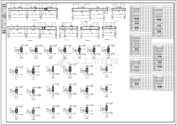 某框架结构混住宅施工建筑cad设计图纸-图一