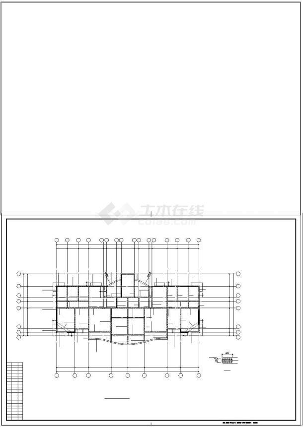 某18层剪力墙住宅楼结构建筑工程cad图纸-图一