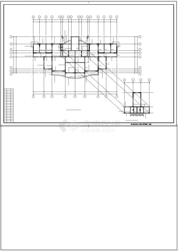 某18层剪力墙住宅楼结构建筑工程cad图纸-图二