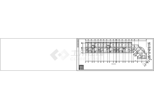 某纯剪结构住宅楼施工建筑工程cad图纸-图二