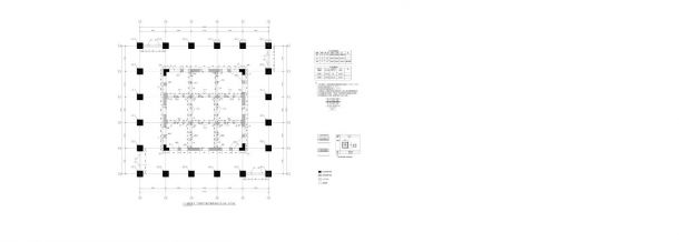 中央广场楼核心筒边缘构建配筋详图-图二