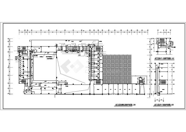 大型商场综合建筑空调及通风排烟系统设计施工图（cad，7张图纸）-图二