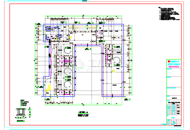 某地新区幼儿园综合楼建筑CAD图纸-图一