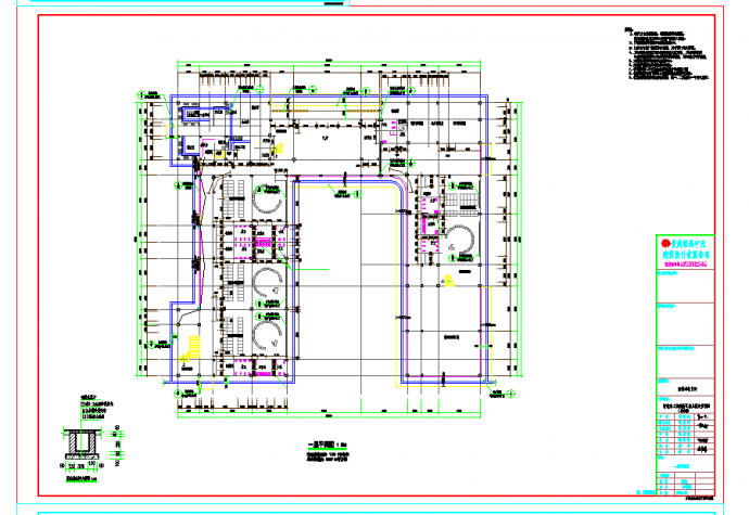 某地新区幼儿园综合楼建筑CAD图纸_图1