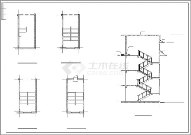 宾馆建筑施工示意图-图一