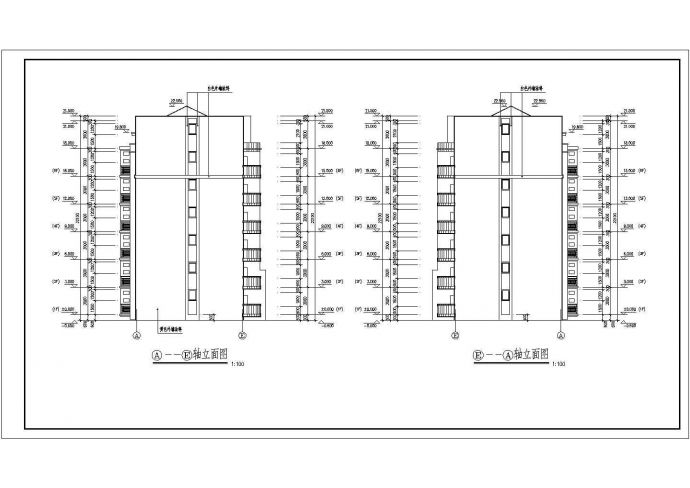 某豪华小区现代住宅建筑设计施工全套方案CAD图纸_图1