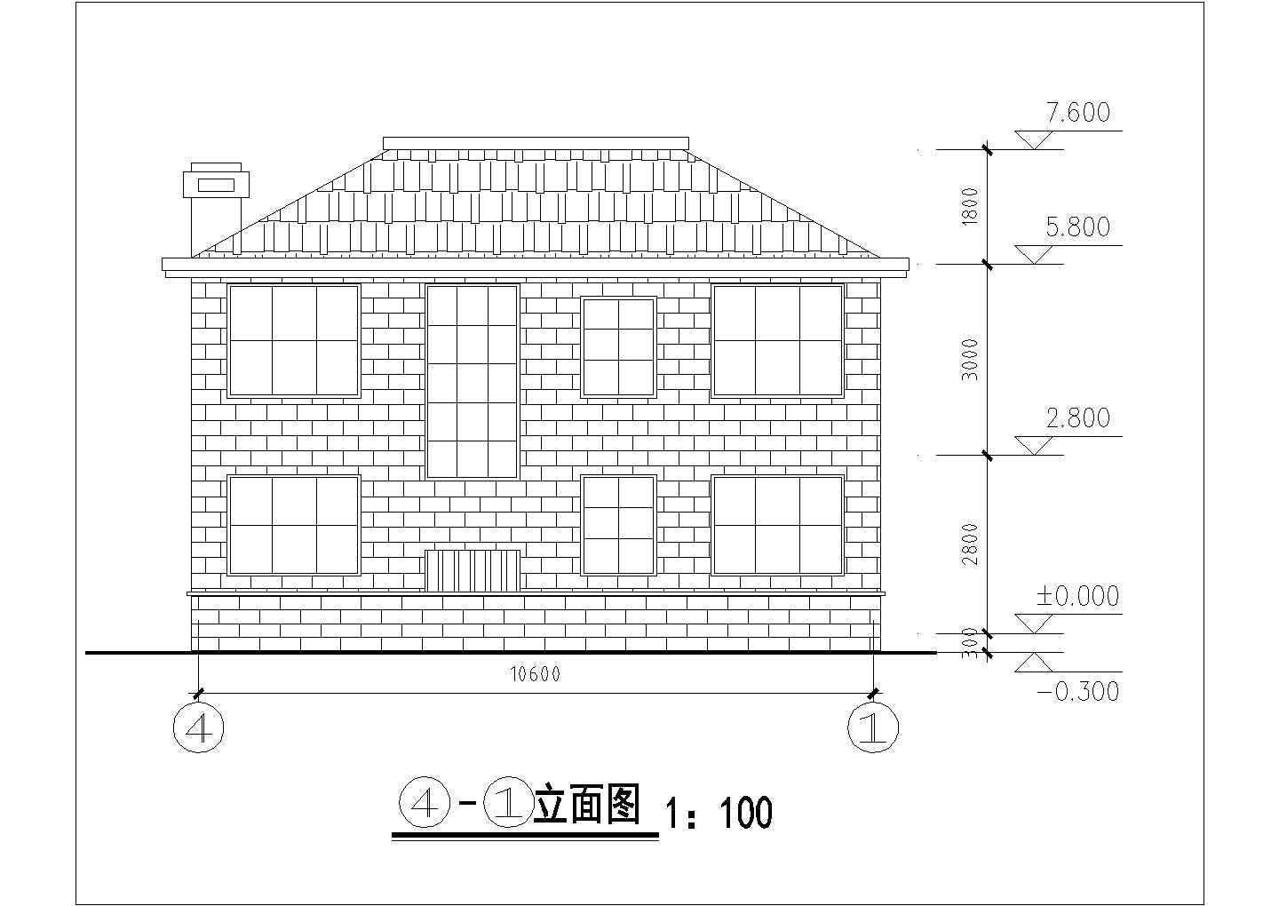 某现代新型高档小区民居楼建筑全套设计施工方案CAD图纸