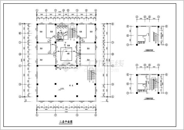 某现代新型民斋建筑全套设计施工方案CAD图纸（含设计说明）-图一
