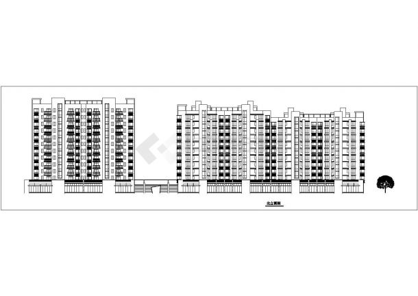 某现代新型小区高层住宅楼建筑全套设计施工方案CAD图纸-图二