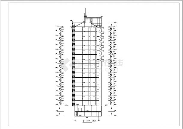 某现代经济适用住房建筑全套设计施工方案CAD图纸（含设计说明）-图一