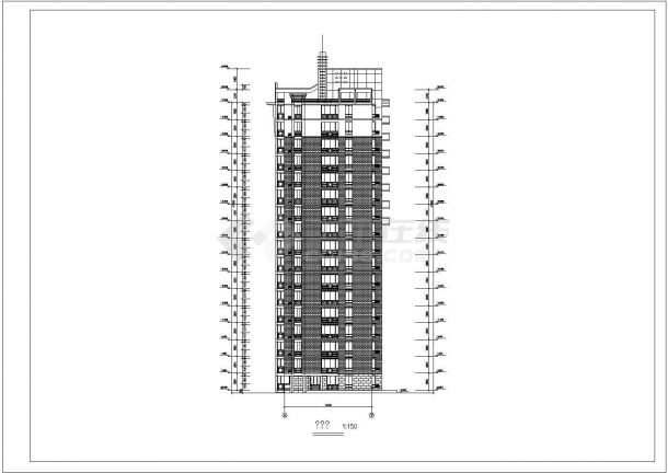 某现代经济适用住房建筑全套设计施工方案CAD图纸（含设计说明）-图二