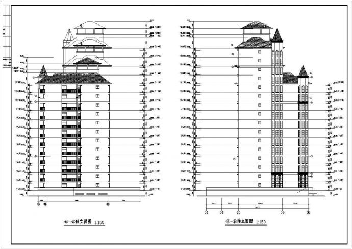 某现代小区多层住宅建筑全套设计施工方案CAD图纸（含设计说明）_图1