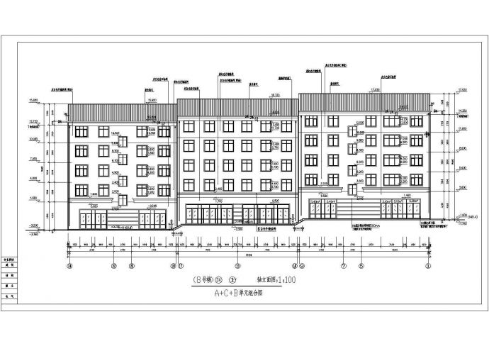 某现代小区多层住宅建筑全套设计施工方案CAD图纸_图1
