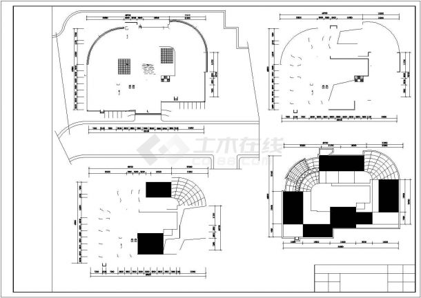 某多层框架结构旅馆大楼设计cad建筑方案图纸（甲级院设计）-图一