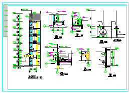 6层框架结构办公楼施工cad设计图-图二