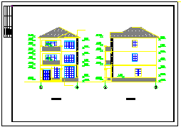 3层别墅全套cad建筑结构图纸-图二