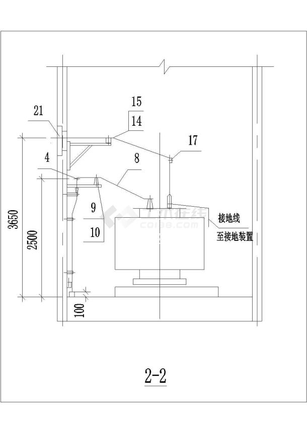 电气设计_某康居工程设备平面布置CAD图-图二