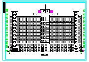 高层办公楼建筑设计施工CAD图纸-图一