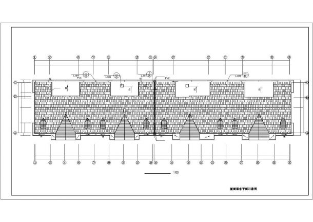 重庆市锡园花园小区4580平米6层砖混结构住宅楼建筑设计CAD图纸-图一