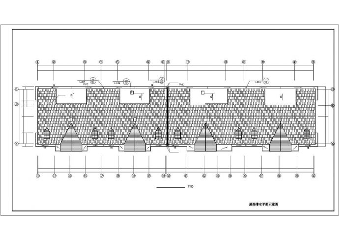 重庆市锡园花园小区4580平米6层砖混结构住宅楼建筑设计CAD图纸_图1