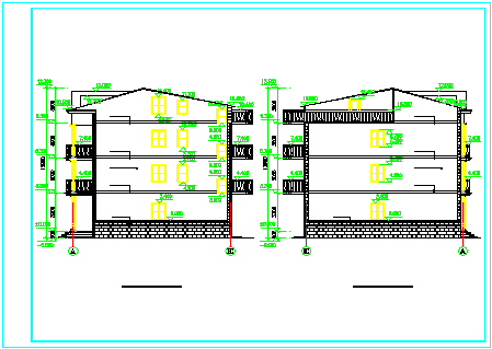 3层新农村住宅楼cad设计建筑方案-图二