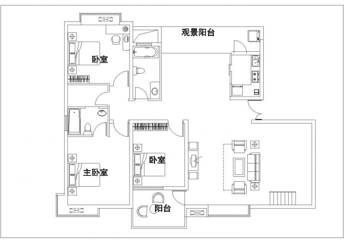 太仓市惠安花园小区6层砖混结构住宅楼建筑设计CAD图纸（2套方案）_图1