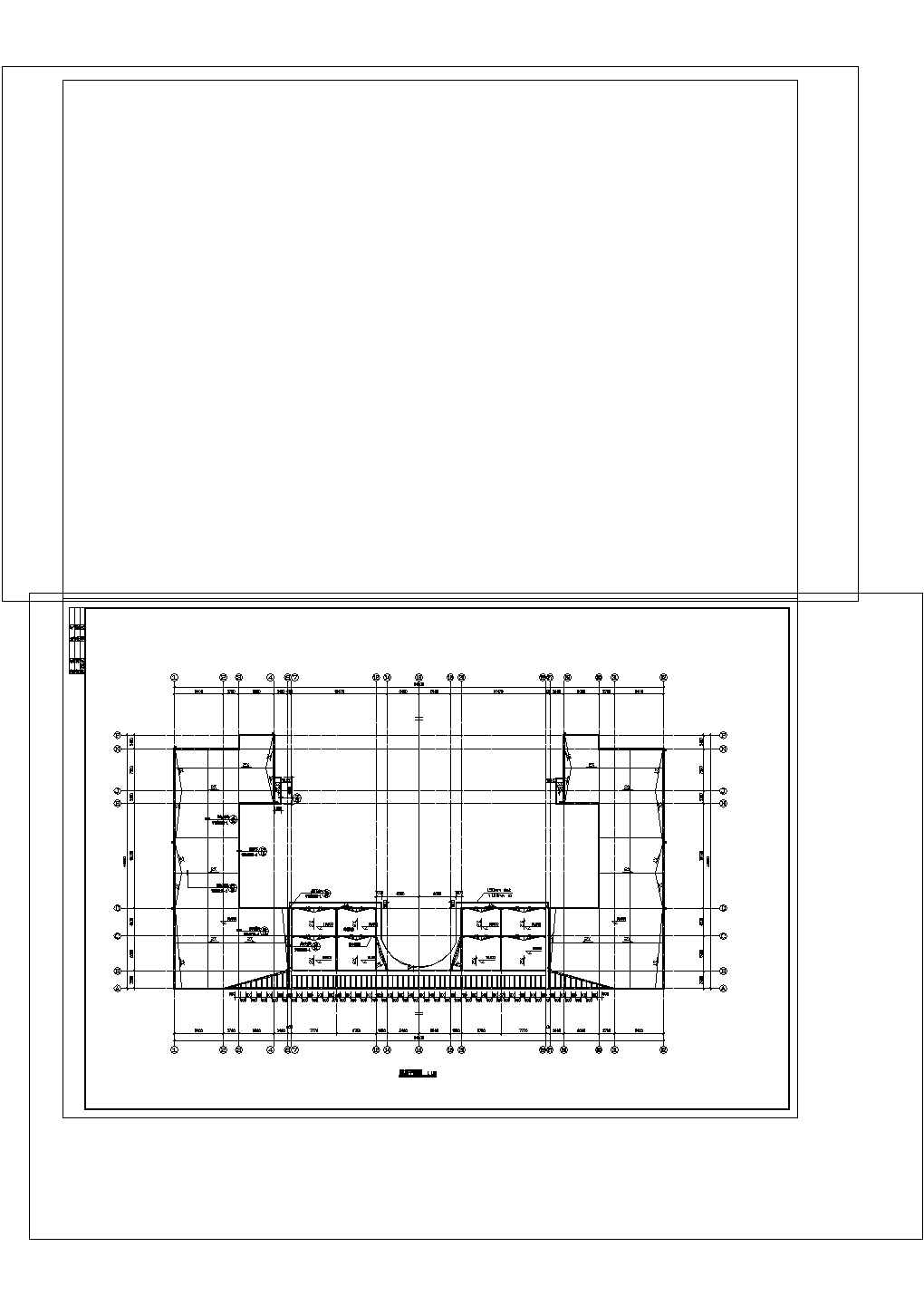 5层中学教学楼建筑施工图cad图纸