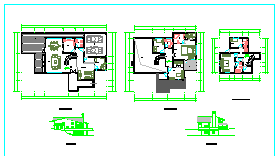 15套独栋别墅CAD施工图(平面、立面等)
