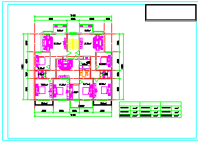 20种多层住宅户型室内cad装修平面施工图-图二