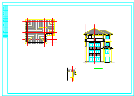 最新一整套小别墅建筑设计CAD施工图-图一