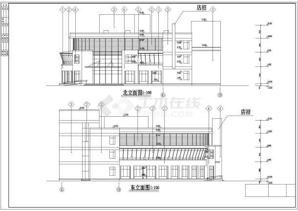 某5249平方米三层新酒店建筑图-图一