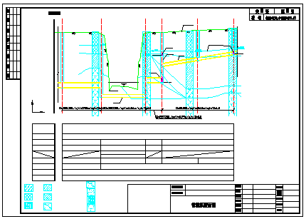 大型截污工程初步设计纵断面CAD设计图纸-图一