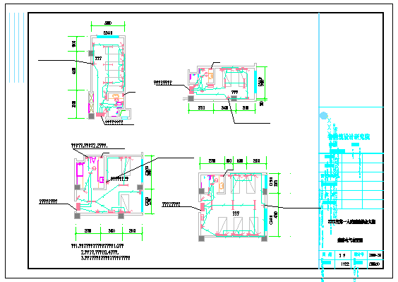 某大型医院建筑CAD图纸(包括电气图高低压系统图、配电房布置图)