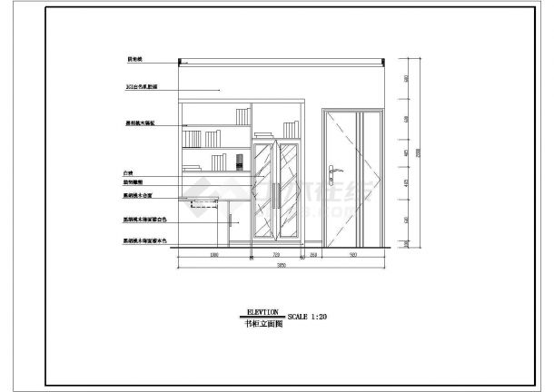 设计三居室住宅户型家装cad设计施工图-图一