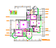 高档住宅装修设计CAD施工图-图一